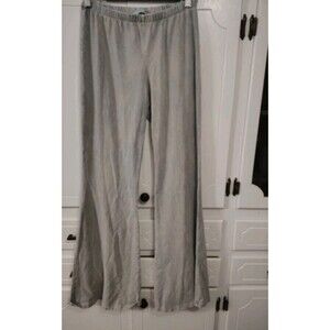 Chatoyant Gray Mineral Wash Flare Leg Yoga Pull On Pants Size Large EUC